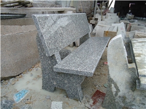 Garden Stone Grey Granite Bench
