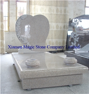 G635 Italy Style Carved Tombstone, G635 Granite Monument & Tombstone