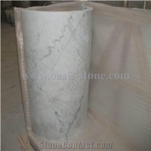 Carrara White Marble Column