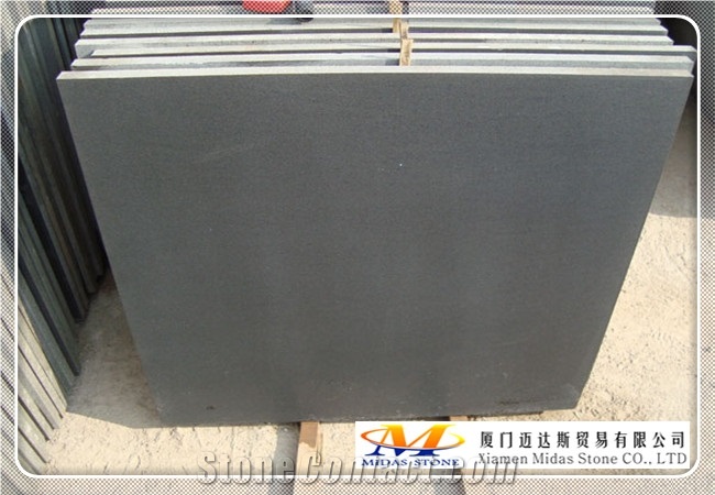China Honed Grey Basalt Tiles & Slabs