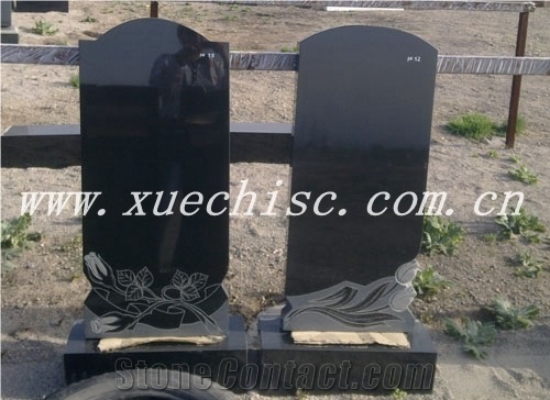 black granite headstone prices