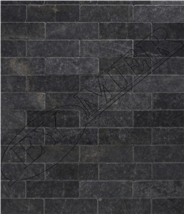 Black Marble Tumbled Pattern Slabs & Tiles
