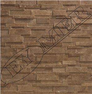 Excqusive Designs Travertine Wall Cladding, Brown Travertine Wall Cladding