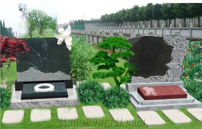 European Style Granite and Marble Tombstone and Monument and Gravestone and Headstone