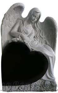 European Style Stone Carving Cross Tombstone Granite and Marble and Other Stone Tombstone and Monument