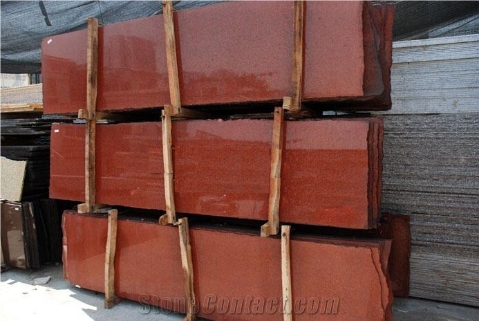 Dyed Red Flooring Chinese Red Granite Tiles & Slabs, G655 Red Granite