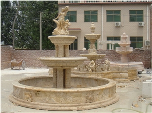 Europe Style Fountain,Travertine Garden Fountain,Modern Design Fountain from China,Landscaping Fountain with High Quality