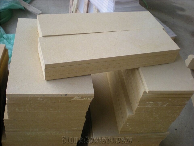 Light Beige/Yellow Sandstone Flooring/Walling Chinese Sandstone Tiles & Slabs