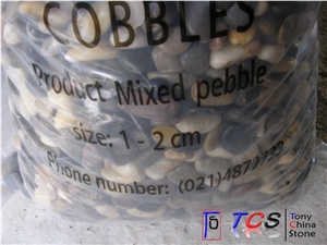 Polished Mixed Colors Pebbles,Multi Color Pebble
