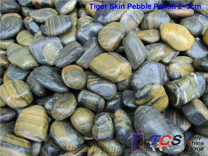 Polished Tiger Skin Pebbles,River Stone