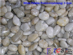 Polished White Pebbles,River Stone