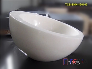 Sichuan White Marble Loucas Sink, White Marble Sinks & Basins