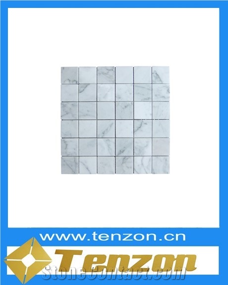 Block Series Mosaic Wall Tiles, Gris Jupiter Grey Marble Mosaic