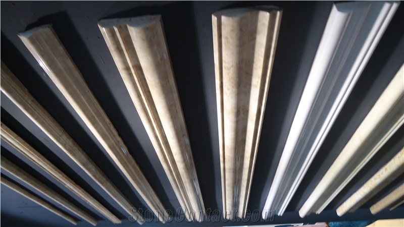 Natural Marble Stone Mouldings, China Beige Marble Molding & Border