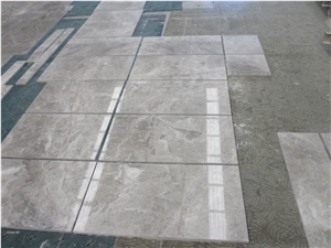 Polished Turkey Cloud Dore Grey Marble Wall & Floor Tile