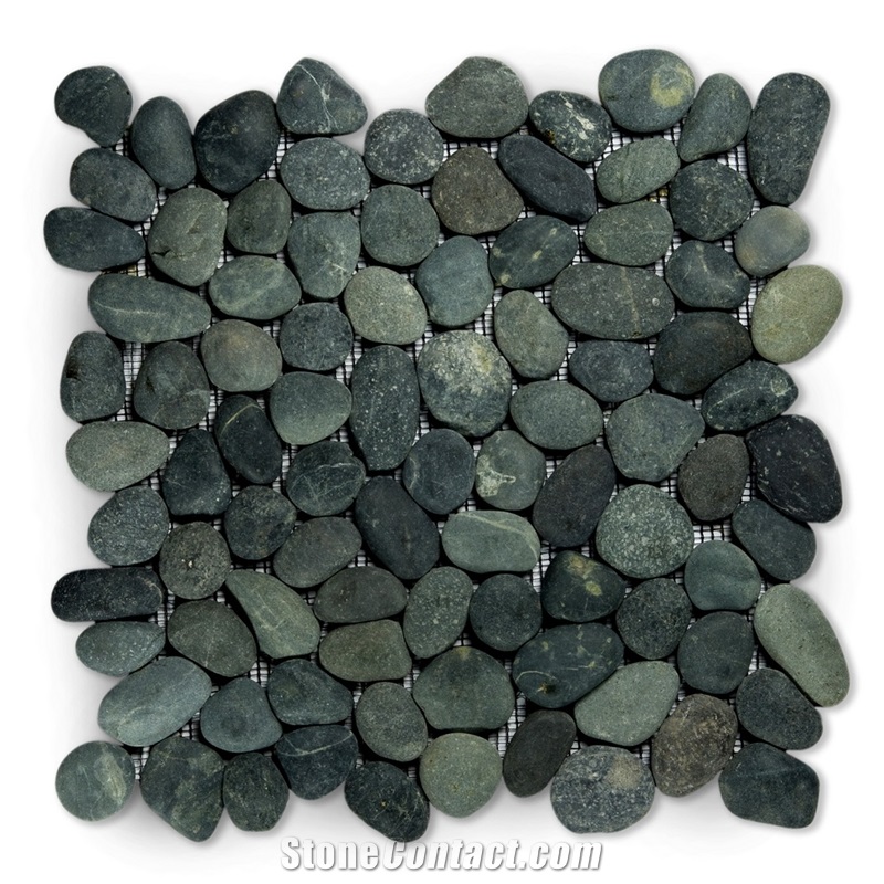Swarthy Black Pebble Mosaic