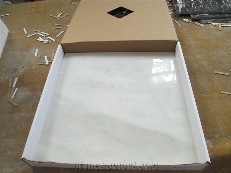 Danba White Marble Tiles, China White Marble