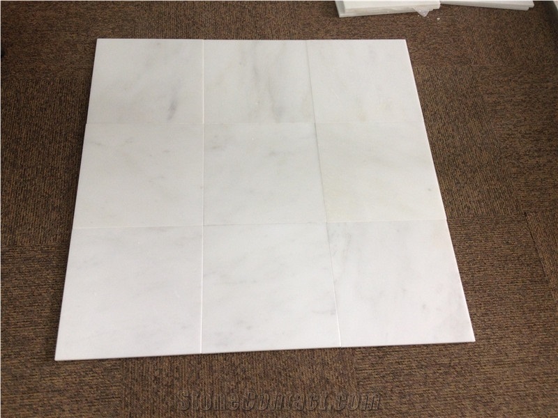 Danba White Marble Tiles, China White Marble