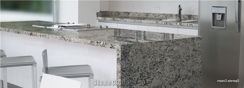 Opereta Cream Granite Kitchen Countertop, Opereta Gold Yellow Granite Kitchen Countertops