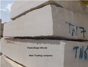 Thala Beige Marble Blocks from Tunisia Good Prices