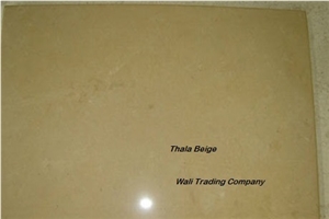 Thala Beige Tiles and Slabs, Royal Tunisian Thala Beige Marble