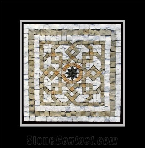 Split Face Marble Mosaic Tile