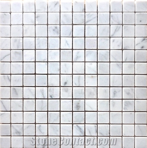 Bianco Carrara Marble Polished Mosaic