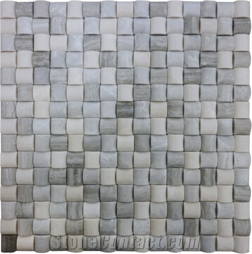 Honed Grey Marble Mosaic