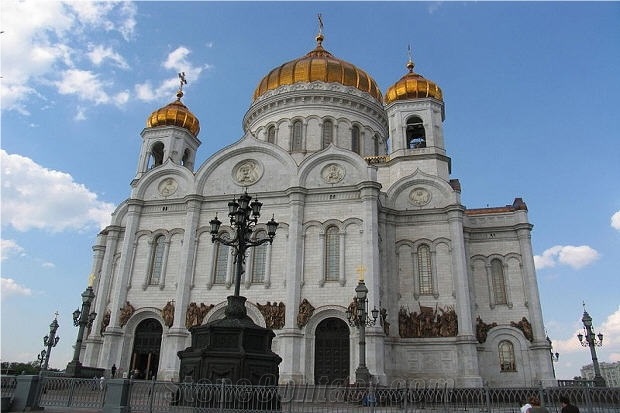 Cathedral Of Christ the Saviour in Moscow Wall Cladding with Bianco Sivec
