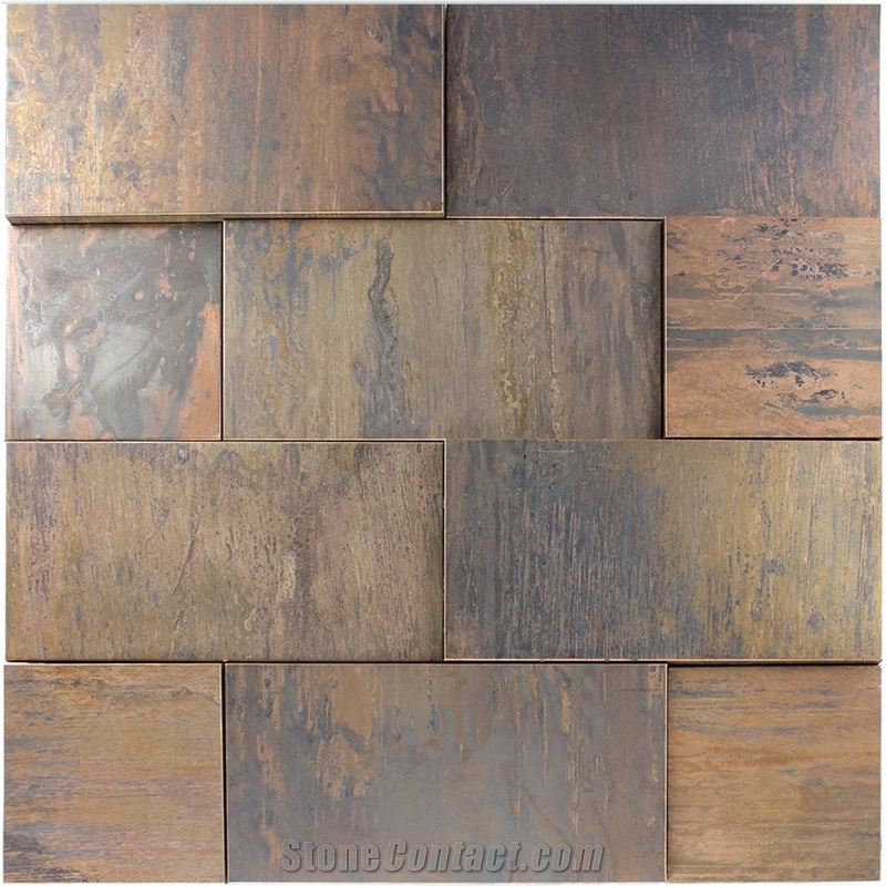 3d Design Copper Mosaic Tile