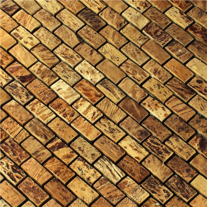 Natural Coconut Mosaic Tiles