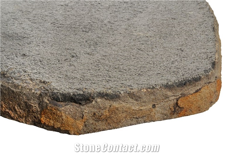 Bush Hammered Basalt Paving Stone, Grey Basalt Cube Stone & Pavers