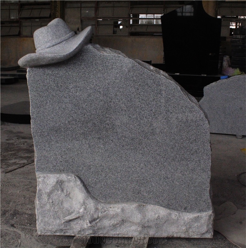 Paradiso Hat Shape carving American Upright Monument & Tombstone