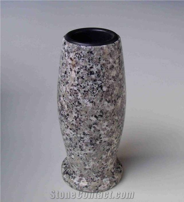 Grave Ornament Designgrab Taille-Exclusiv XL Grave Vase made from Granite Swedish Black SS1 