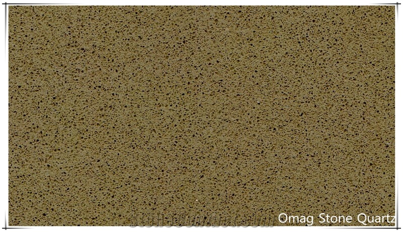 Omag Cream Brown Galaxy Quartz Stone Solid Surface,Engineered Stone