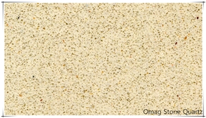 Omag Cream Brown Quartz Stone Solid Surface Engineered Stone