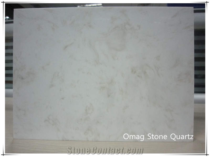 Omag Cream Dream White Artificial Marble Solid Surface Engineered Stone Tiles