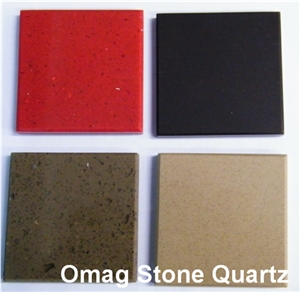 Omag Red Crabapple Quartz Stone Kitchen Bar Tops/Engineered Stone Kitchen Countertops Good Price