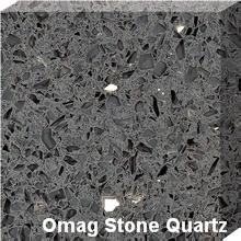 Omag Silver Grey Galaxy Shine Star Engineered Quartz Stone Kitchen Countertops