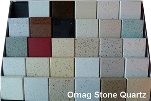 Omag White Galaxy Quartz Stone/Engineered Stone Open Kitchen Countertops Solid Surface