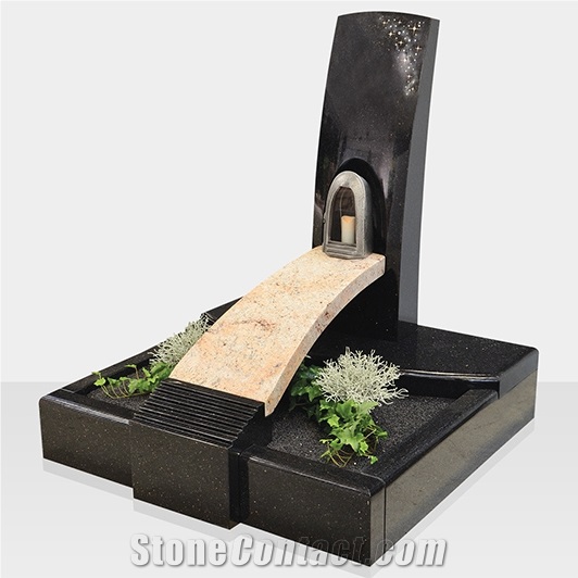 Black Granite Gravestone