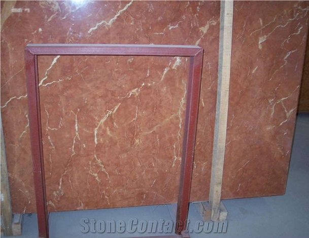 Rosso (Red) Alicante Marble Slab