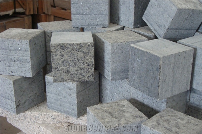 China Green Granite Kerbstone,Cube Stone & Paver