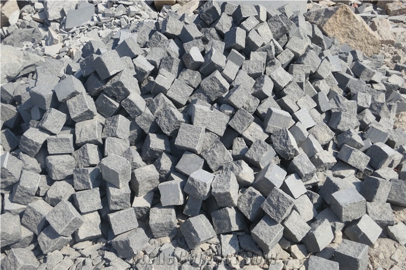 G654 Granite Pandang Dark,Dark Grey Cubes,Kerbstone and Paving Stone