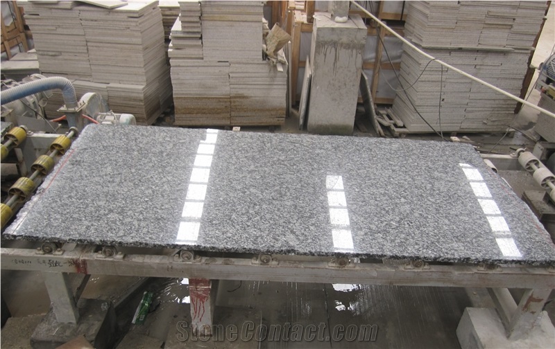Spray White Granite Tiles & Slabs,China Grey Granite
