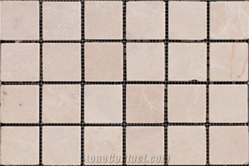 Dark and Light Beige Marble Mosaic