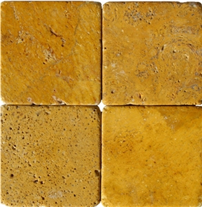 Yellow Travertine Tile, Turkey Yellow Travertine