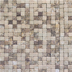 Emperador Dark & Light Mosaic Tiles, 300*300*8 mm for Wall or Floor
