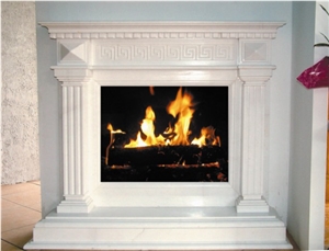 Thassos Whaite Marble Fireplace