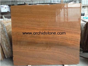 Polished Yellow Wooden Marble Slab & Tile Factory